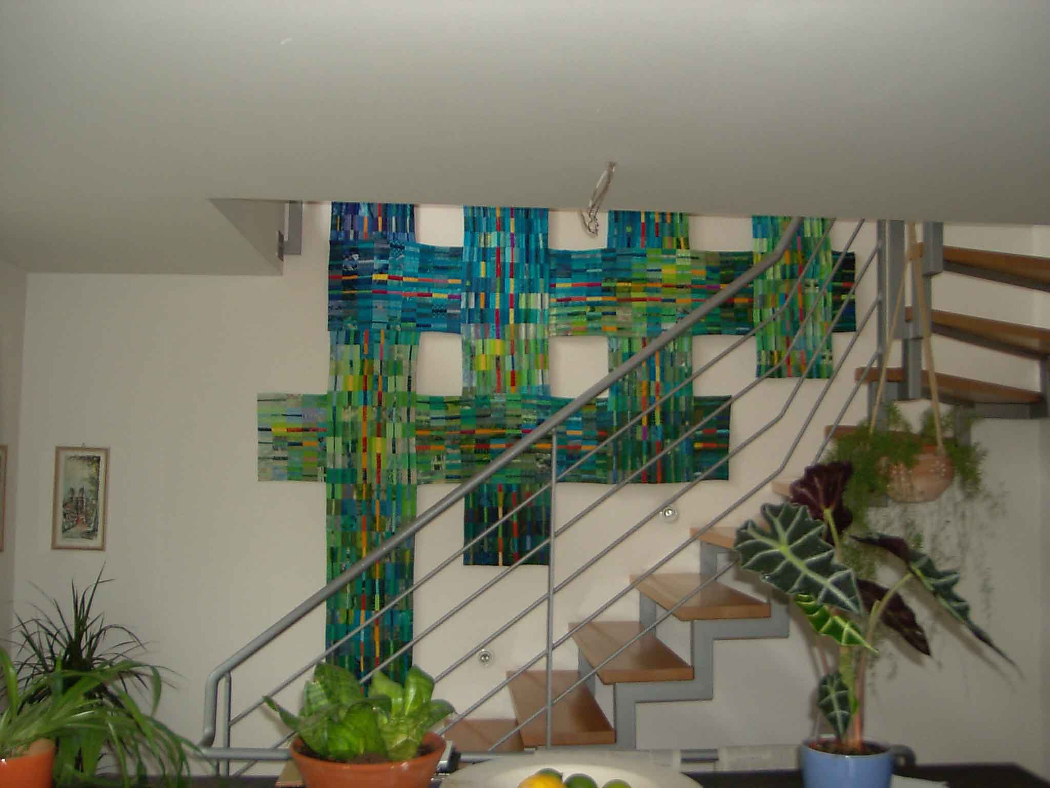 zum Treppenhaus-Wandbehang